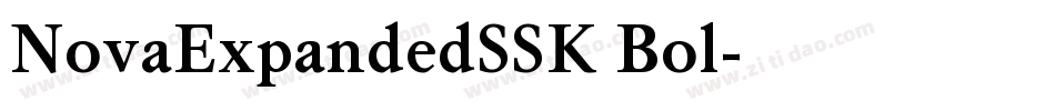 NovaExpandedSSK Bol字体转换